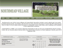 Tablet Screenshot of northmeadvillage.org